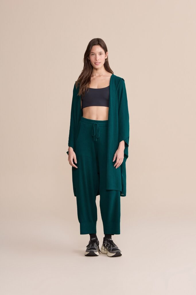 Mesh Stitch Knit Cardigan Jacket